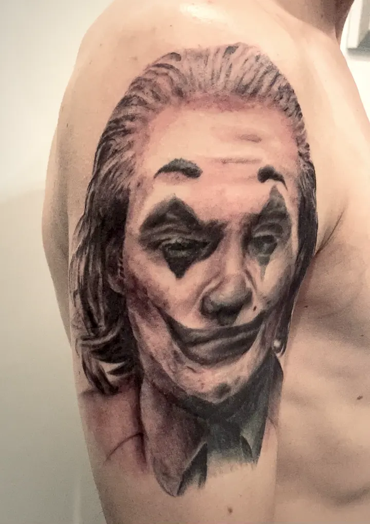 Video: Joker Portrait Black & Grey Tattoo - Spirit of 666 Oberhausen
